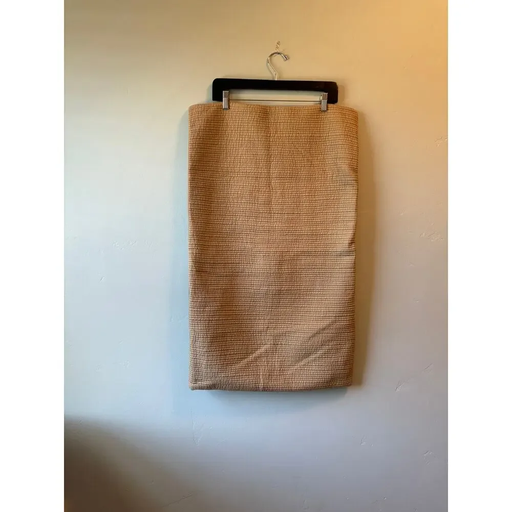 LIKE NEW Two Restoration Hardware Channel Stitch Cotton Voile Shams